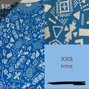LuLaRoe Irma Size XXS Jacquard BNWT